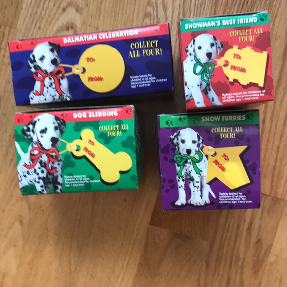 4pc set MCDonalds 101 Dalmatian snow domes 1996 - Picture 2 of 2